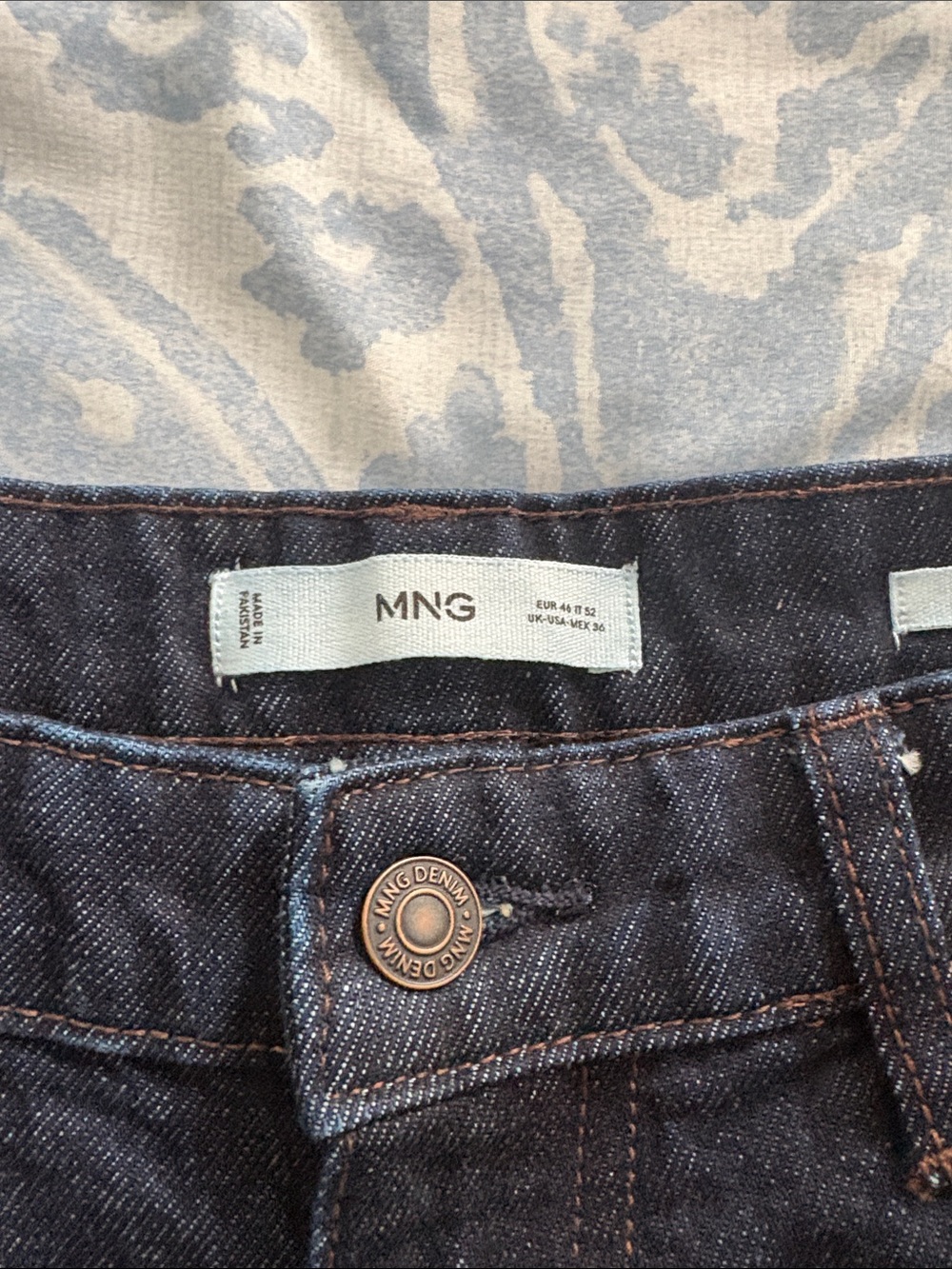 Mango Men’s Slim Dark Indigo Jeans